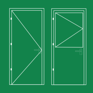 Deur Kozijn Fenestra SVG Groen